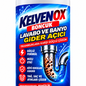 KELVENOX Boncuk Lavabo ve Banyo Gider Açıcı 1000 g